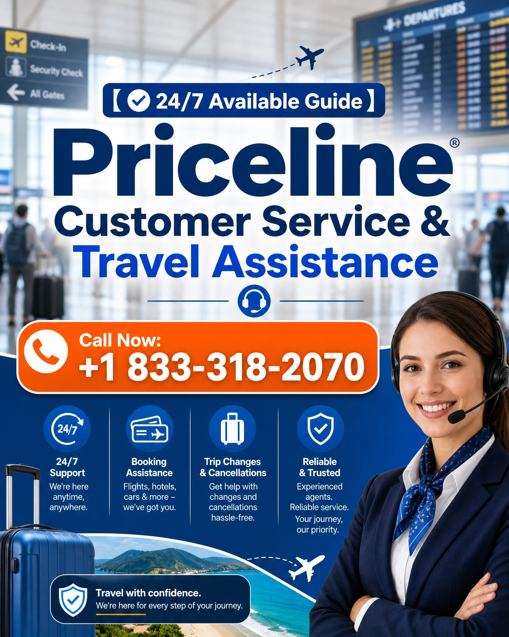 Priceline RESERVATION  PHONE Number By Phone, Chat And Email A Step-by-step Guide