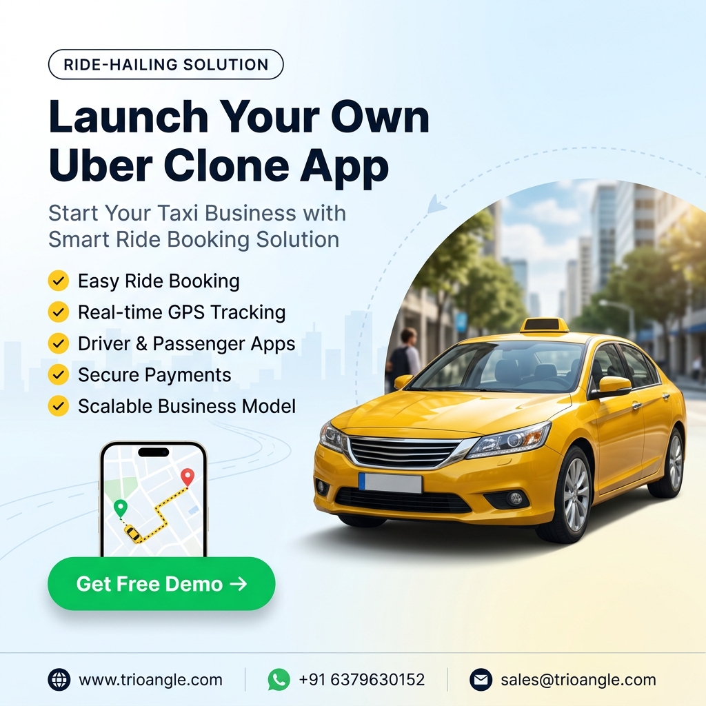 Trioangle Uber Clone — The Fastest Way to Enter the Ride-Hailing Market
